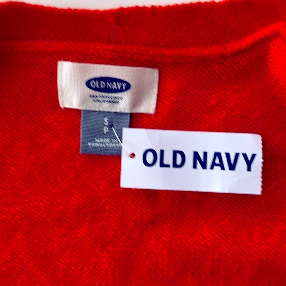 OLD NAVY BRIGHT ORANGE OPEN FRONT CARDIGAN - Picture 3 of 5